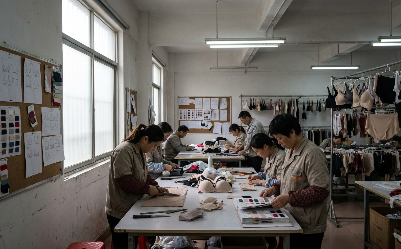 Factory Notes: Sample Room, Production Lines, and QC Workflow