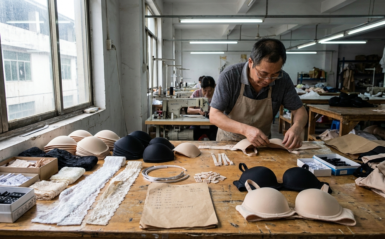 Custom bra pattern development: cups, wires, straps, and components